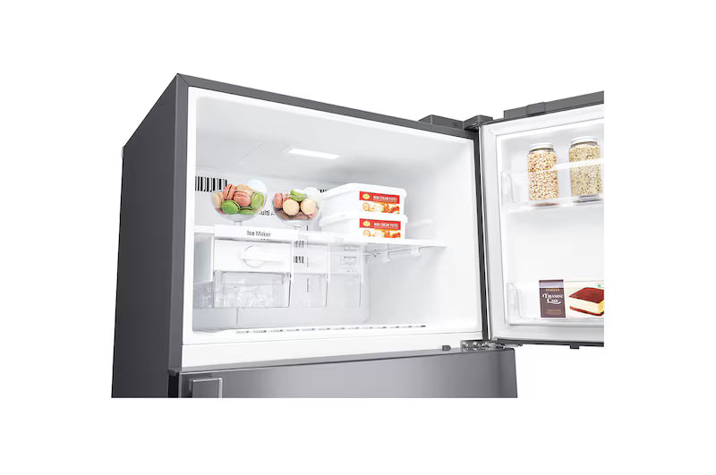 LG 506L Double Door Refrigerator, Smart Inverter Compressor, Wi-Fi, Hygiene Fresh+™, Shiny Steel Finish, 1 Star