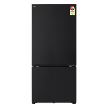 GV-B23FFGMB LG 574L French Door Refrigerator, Fresh Converter+, Wi-Fi Convertible, DoorCooling+ Black Glass Finish, 3 Star