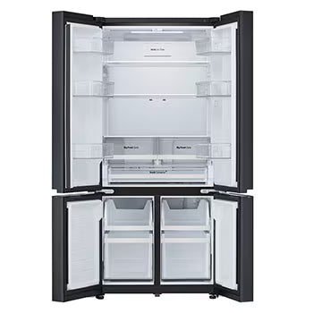 GV-B23FFGMB LG 574L French Door Refrigerator, Fresh Converter+, Wi-Fi Convertible, DoorCooling+ Black Glass Finish, 3 Star