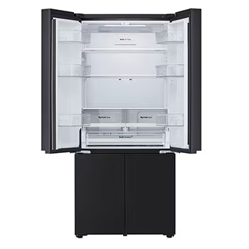 GV-B23FFGMB LG 574L French Door Refrigerator, Fresh Converter+, Wi-Fi Convertible, DoorCooling+ Black Glass Finish, 3 Star