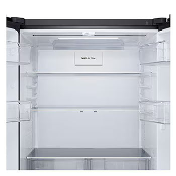 GV-B23FFGMB LG 574L French Door Refrigerator, Fresh Converter+, Wi-Fi Convertible, DoorCooling+ Black Glass Finish, 3 Star