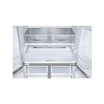 GV-B23FFLMB LG 574L French Door Refrigerator, Fresh Converter+, Wi-Fi Convertible, DoorCooling+ , Prime Silver, 3 Star