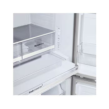 GV-B23FFLMB LG 574L French Door Refrigerator, Fresh Converter+, Wi-Fi Convertible, DoorCooling+ , Prime Silver, 3 Star