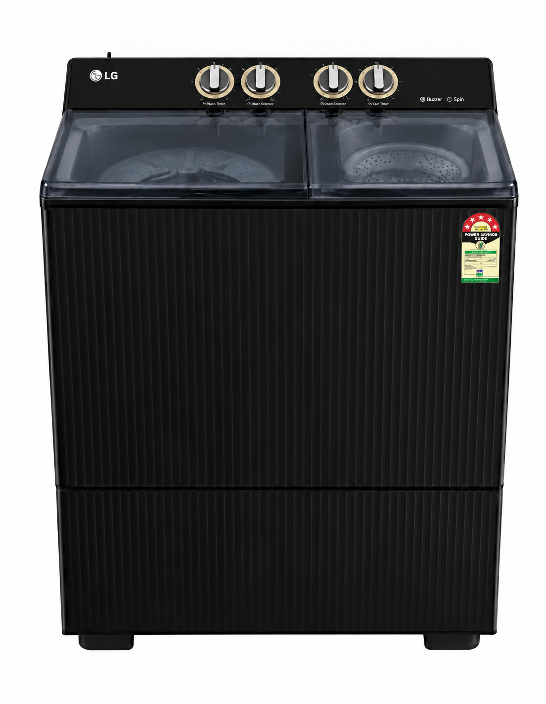LG PX120A3SO4Z 12 Kg 5 Star Semi Automatic Top Load Washing Machine with Roller Jet Pulsator+ (Onyx Black)