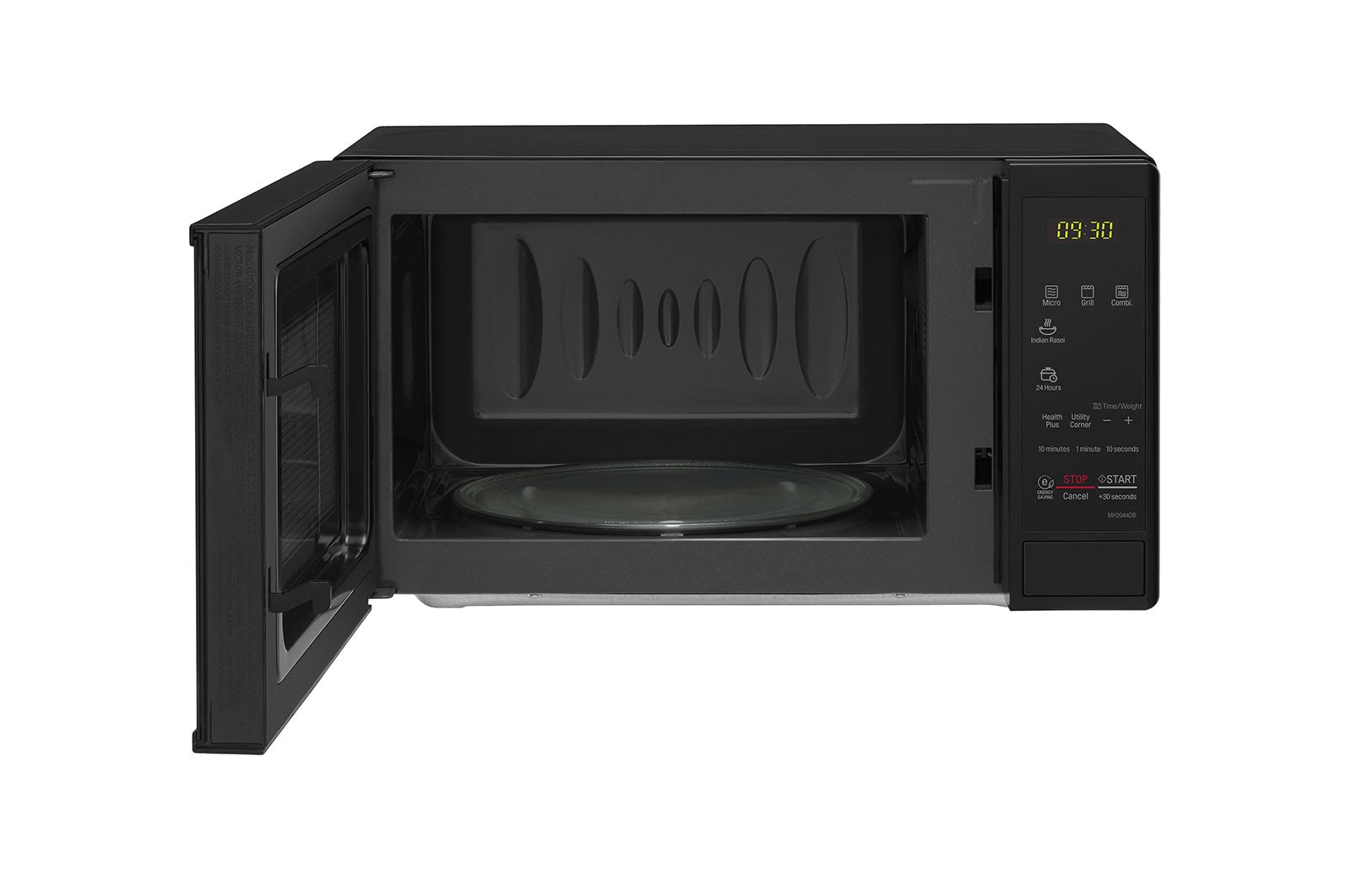 LG 20 L Microwave Oven Grill with Glass Door, i-wave technology, Quartz Heater, Anti-Bacterial Cavity, Black