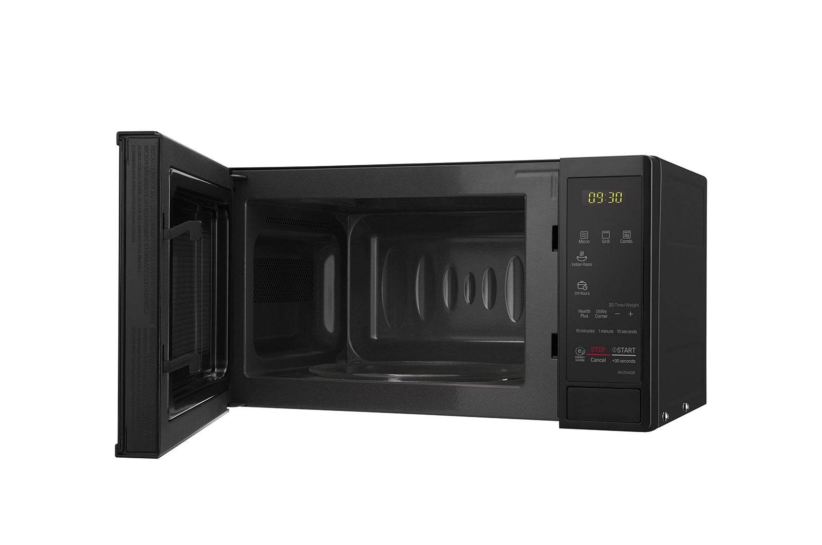 LG 20 L Microwave Oven Grill with Glass Door, i-wave technology, Quartz Heater, Anti-Bacterial Cavity, Black