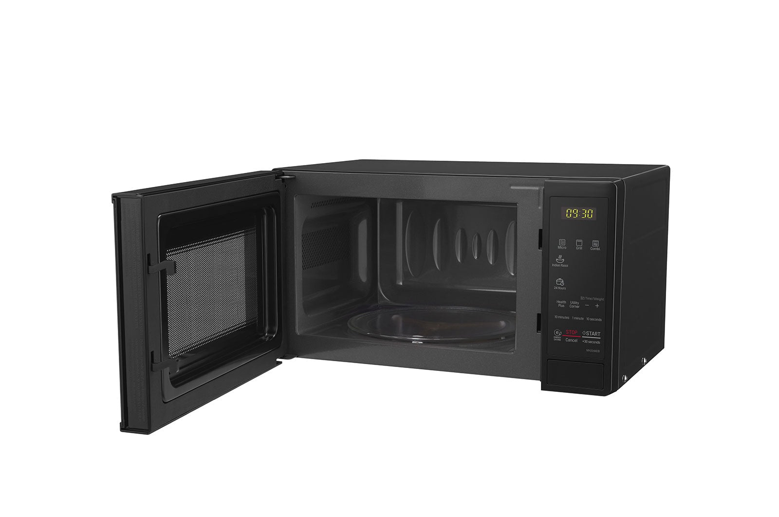 LG 20 L Microwave Oven Grill with Glass Door, i-wave technology, Quartz Heater, Anti-Bacterial Cavity, Black