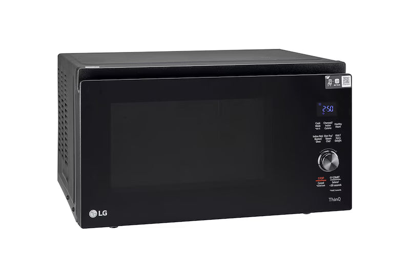 MJEN326SFW LG 32 L Scan-To-Cook Charcoal Microwave Oven with Healthy Heart™, Charcoal Lighting Heater, Motorised Rotisserie, Steam chef, Black