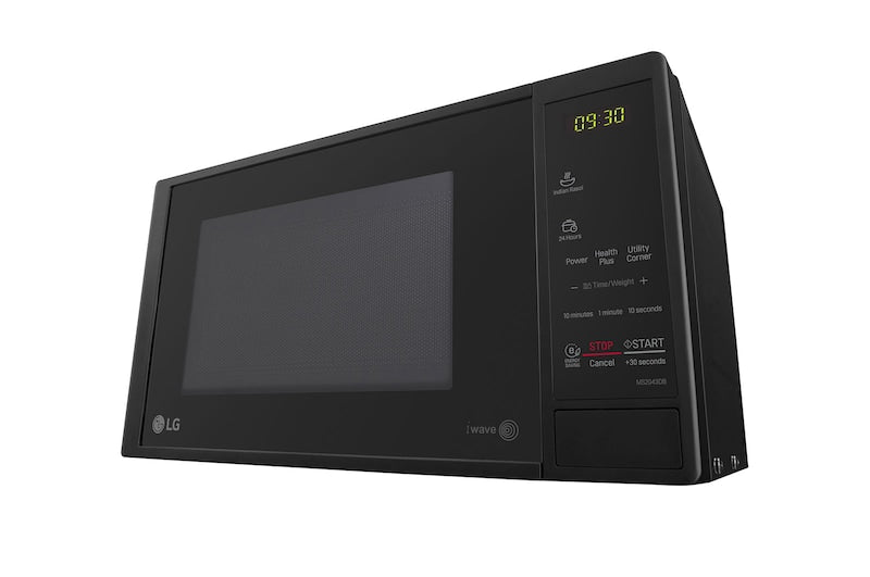 LG 20 L Solo Microwave Oven with Glass Door, i-wave technology, Anti-Bacteria Cavity, Black Color