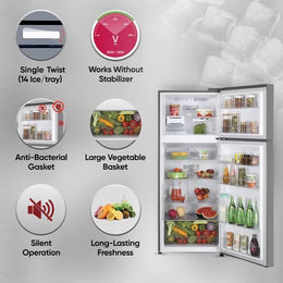GLT3216NFDS 322L 1 Star Frost Free Double Door Refrigerator 2026