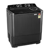P8535SLMZ LG 8.5Kg Semi Automatic Top Load Washing Machine, Roller Jet Pulsator + Soak, Full Black,5 Star