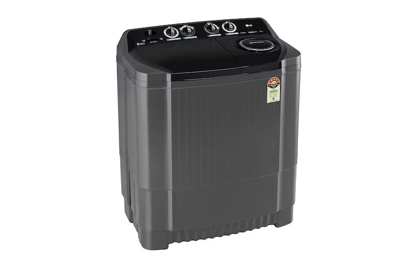 LG 9.5Kg Semi Automatic Washing Machine, , Roller Jet Pulsator + Soak, Rat Away, Middle Black, 5 Star
