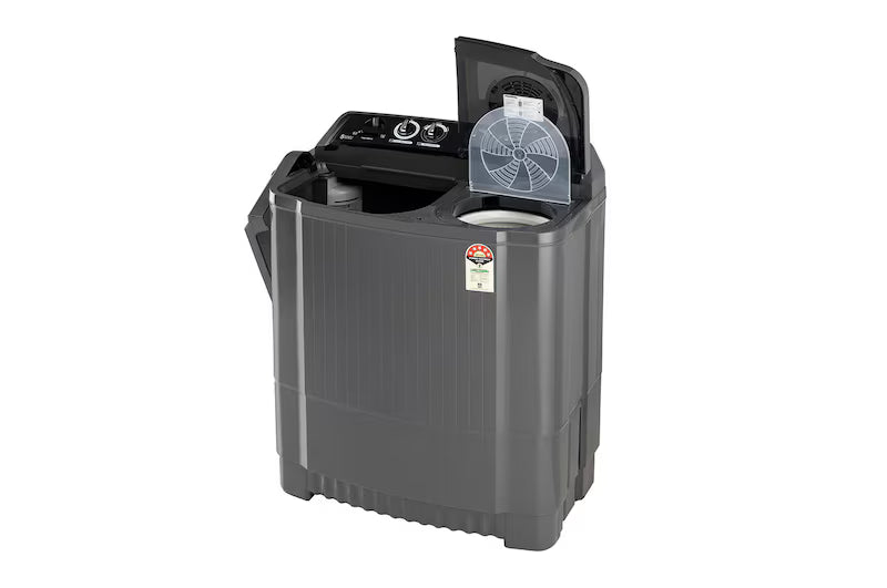 LG 9.5Kg Semi Automatic Washing Machine, , Roller Jet Pulsator + Soak, Rat Away, Middle Black, 5 Star