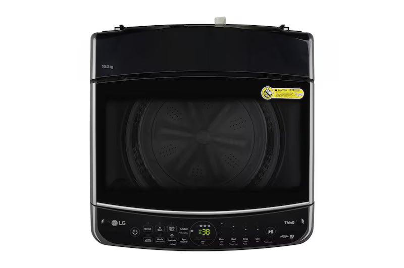 THD10NWM LG 10Kg Top Load Washing Machine, AI Direct Drive™, Turbowash, Middle Black, 5 Star