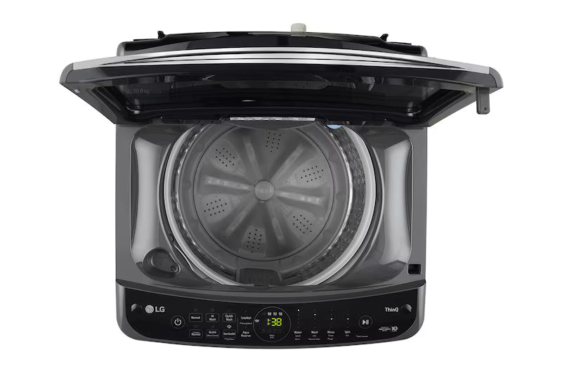 THD10NWM LG 10Kg Top Load Washing Machine, AI Direct Drive™, Turbowash, Middle Black, 5 Star