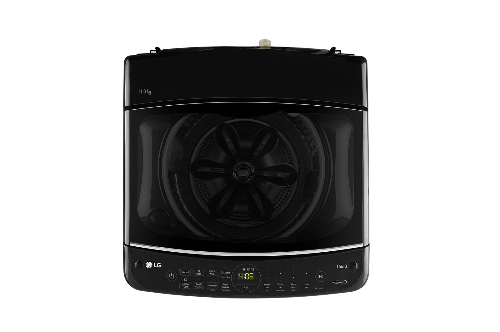 LG 11Kg Top Load Washing Machine, THD11SWP, AI Direct Drive™, In-built Heater, Platinum Black, 5 Star