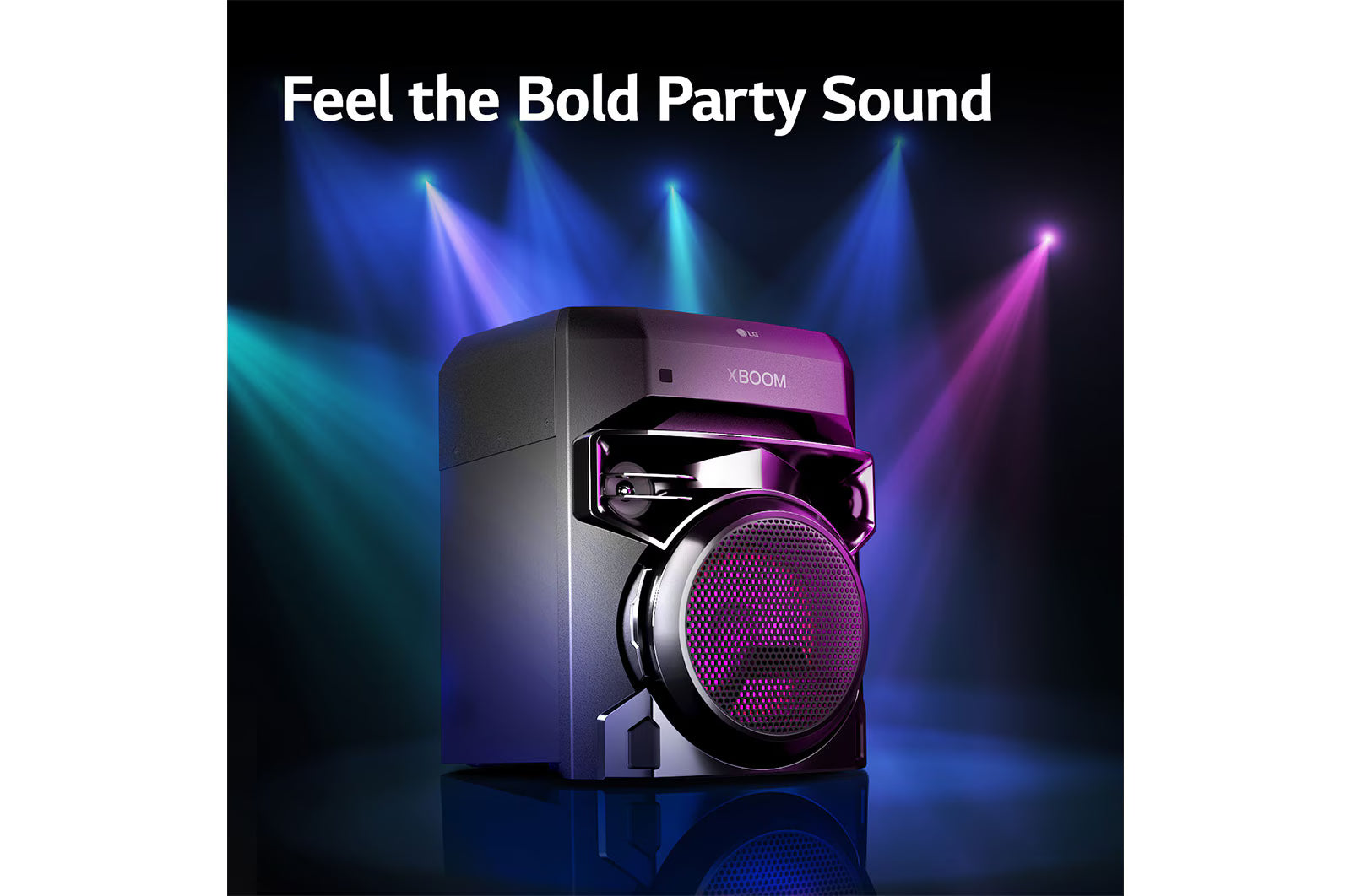 LG XBOOM XL2S, Super Bass Boost, 80W, Karaoke Bluetooth Party Speaker