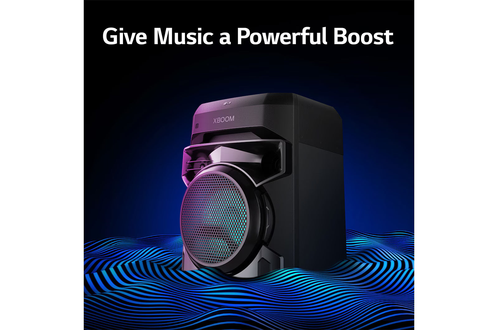 LG XBOOM XL2S, Super Bass Boost, 80W, Karaoke Bluetooth Party Speaker