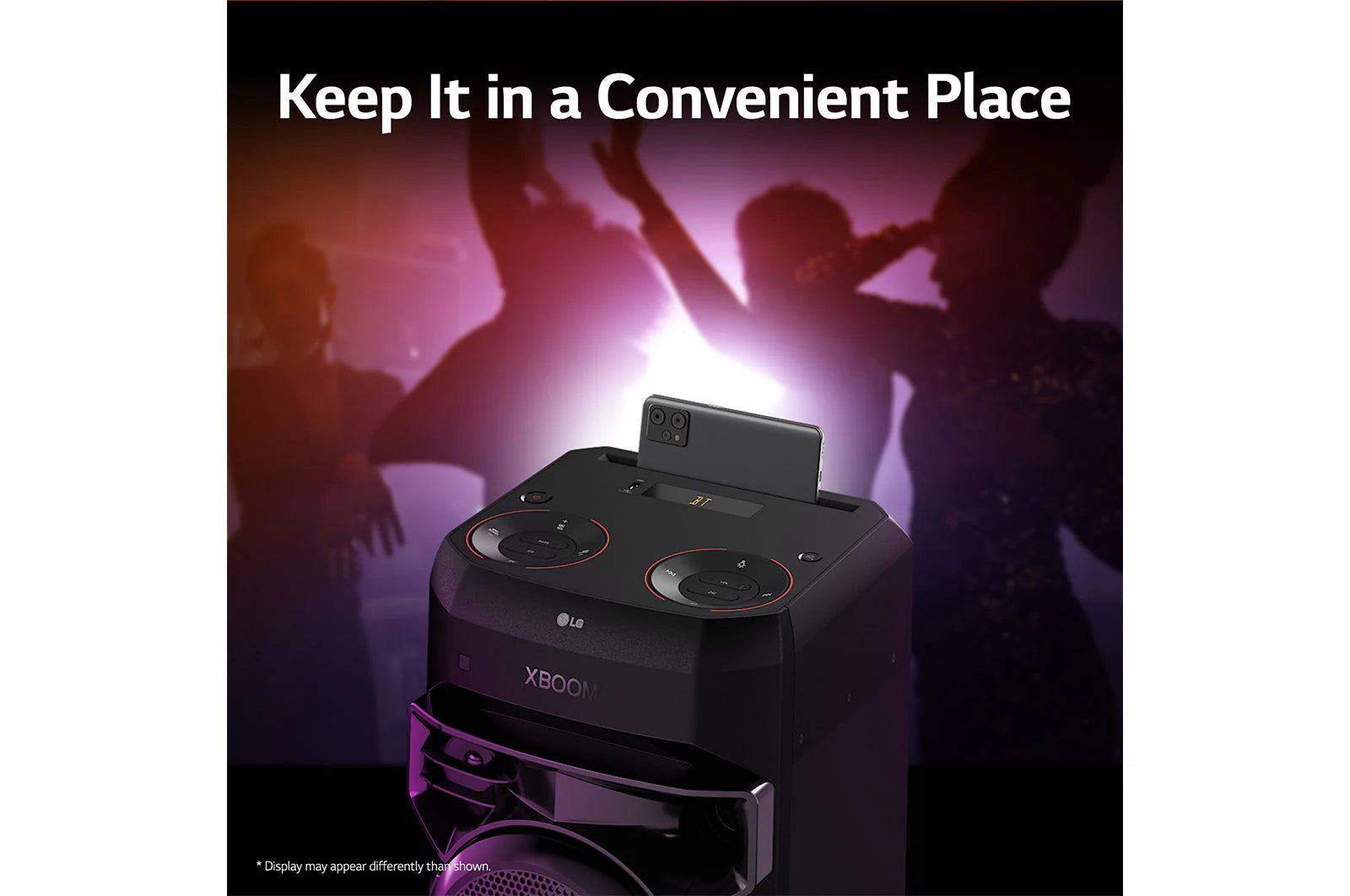 LG XBOOM XL2S, Super Bass Boost, 80W, Karaoke Bluetooth Party Speaker