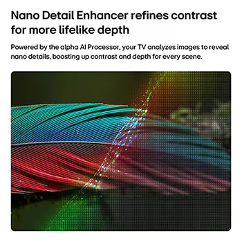 108 cm (43) LG NANO 4K UHD AI 43NU875BPLA UHD TV with α5 AI Processor 4K Gen9, with HDR10 2026