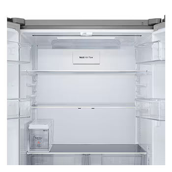 GV-F25FFLJB LG 604L French Door Refrigerator, Water Dispenser, Fresh Converter+, DoorCooling+™, Prime Silver Finish, 2 Star