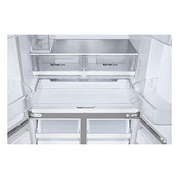 GV-F25FFLJB LG 604L French Door Refrigerator, Water Dispenser, Fresh Converter+, DoorCooling+™, Prime Silver Finish, 2 Star