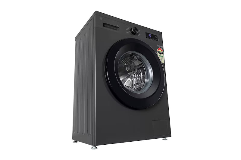 LG 7Kg Front Load Washing Machine, Inverter Direct Drive™, Middle Black, 5 Star