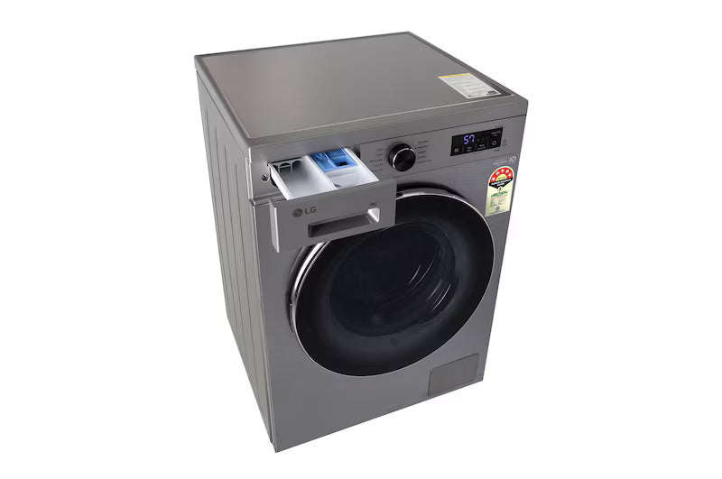 LG 8Kg Front Load Washing Machine, Inverter Direct Drive™, Platinum Silver, 5 Star