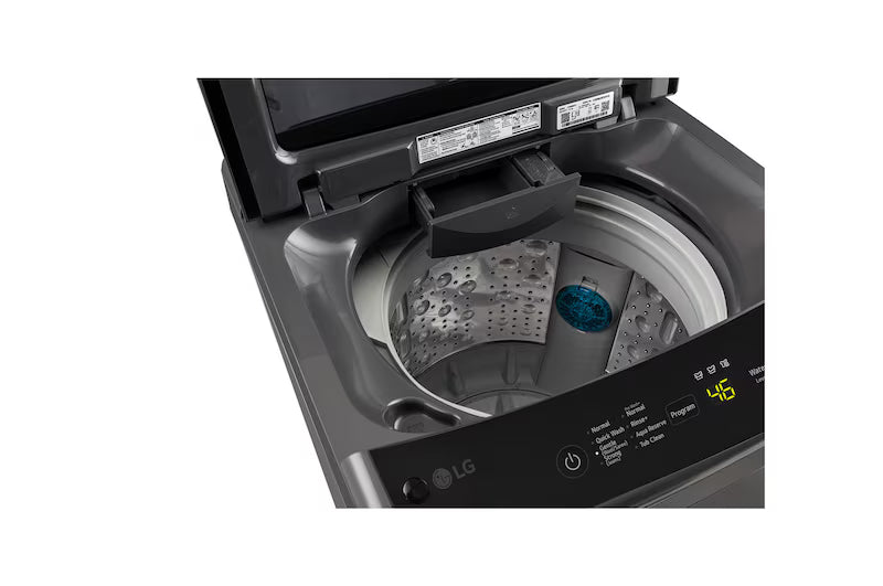 LG 8Kg Top Load Washing Machine, Smart Inverter Motor, Middle Black, 5 Star