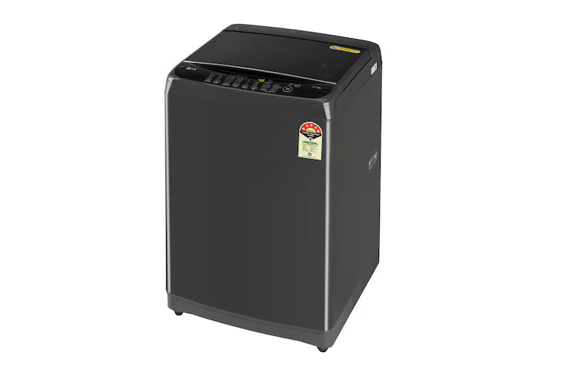 LG 8Kg Top Load Washing Machine, Smart Inverter Motor, Auto Tub Clean, Middle Black, 5 Star