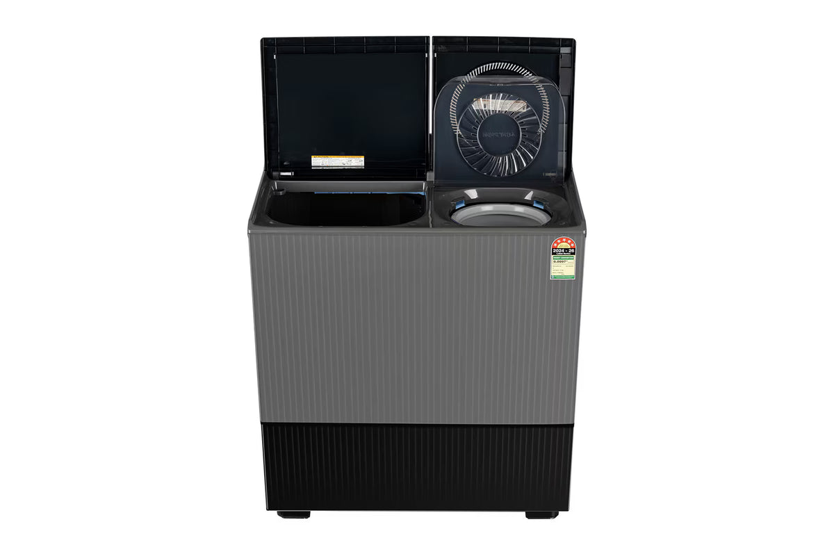 LG PX100B3SK2Z 10 KG Semi Automatic Washing Machine with Roller Jet Pulsator+, Rat Away Technology, Wind Jet Dry+ Technology, Middle Black, 5 Star
