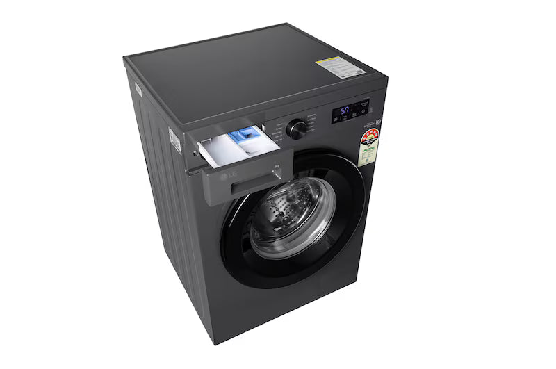 LG 9Kg Front Load Washing Machine, Inverter Direct Drive™, Middle Black, 5 Star