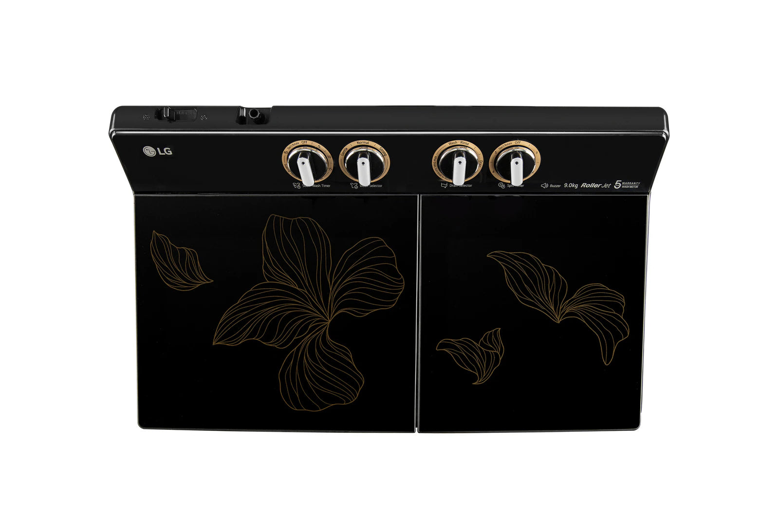 LG 9 KG Washing Machine PX900H9SO4Z with Dual Spin Shower, 3+1 Wash Program, Rat Away Technology, Onyx Black, 5 Star