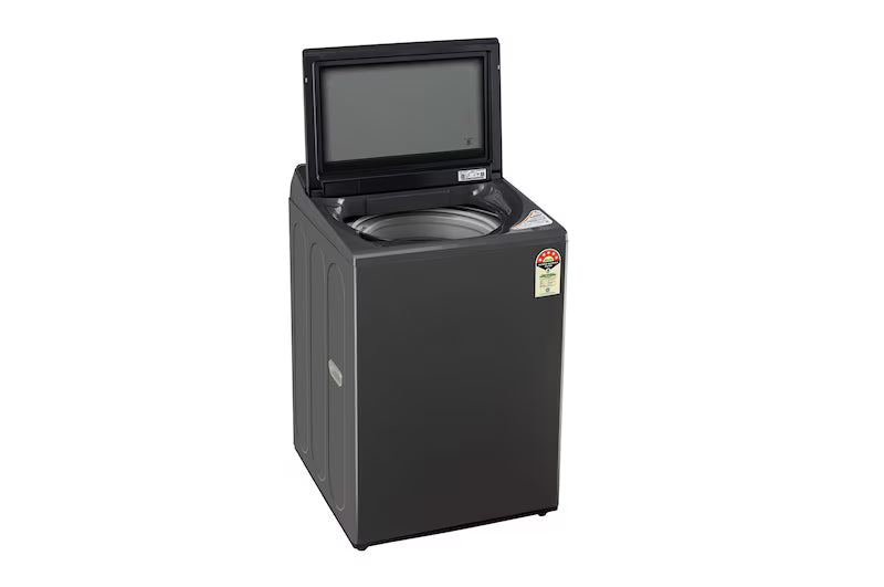 LG 8Kg Top Load Washing Machine, Hard Water Wash, Middle Black, 5 Star