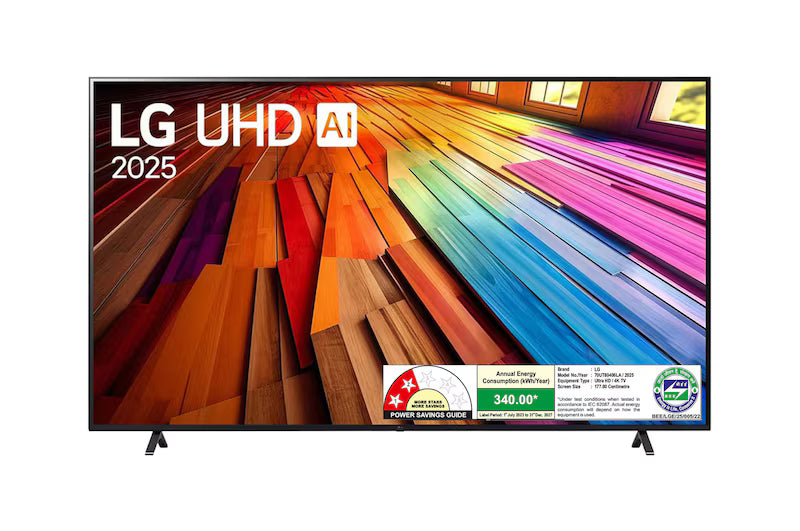 LG 177cm (70) 4K UHD AI TV (UT8040), α5 Gen7 AI Processor, HDR10 Pro, AI Sound Pro, AI Customization, Thin-Bezel