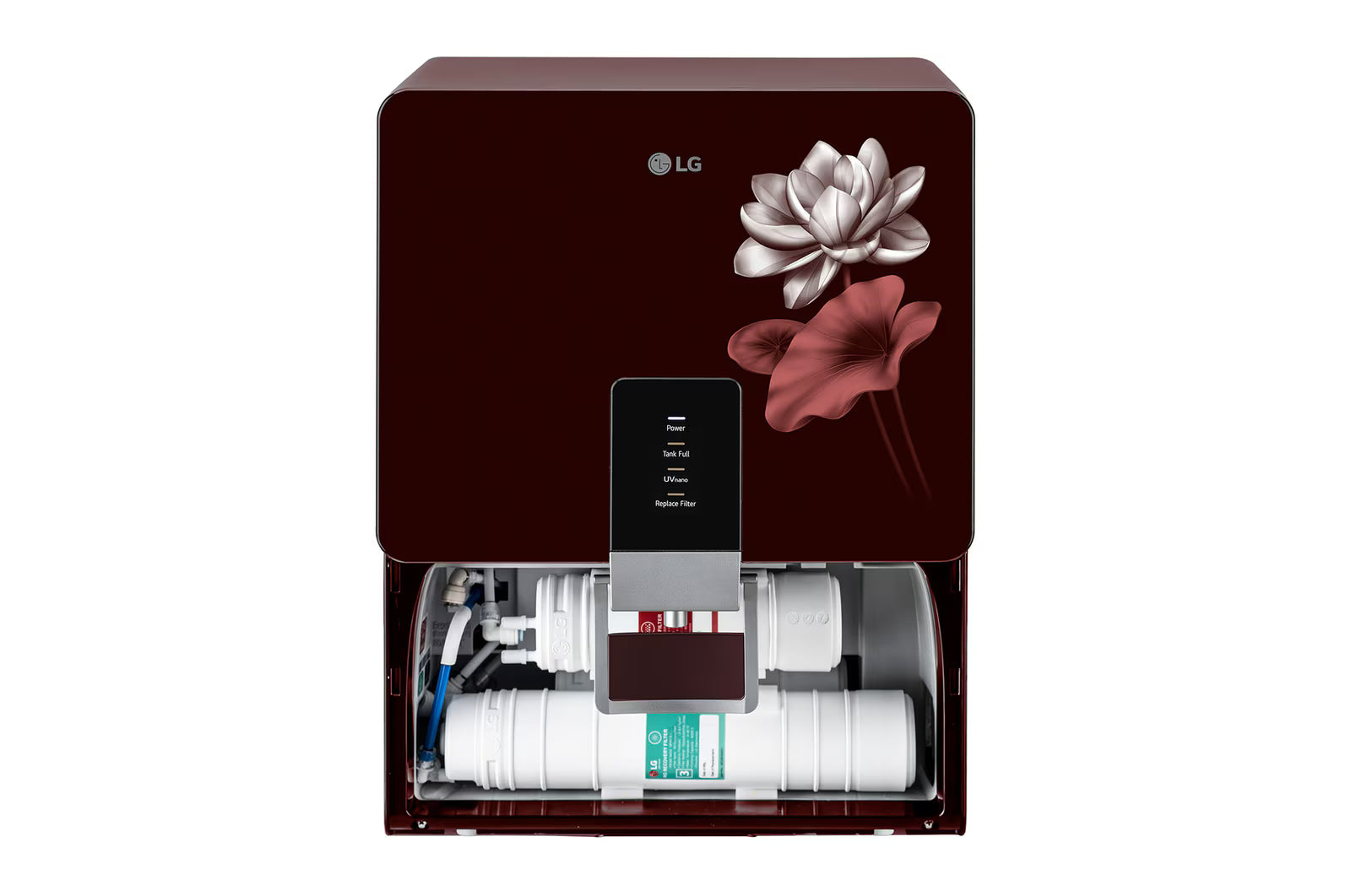 LG 8L RO+UV+Mineral Booster Water Purifier WW156RTTC with Steel Tank, Crimson Red