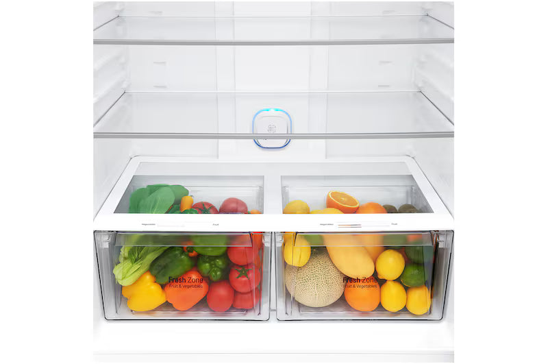 LG 650L Side-by-Side Refrigerator, Convertible, Door Cooling+™, Shiny Steel Finish, 3 Star