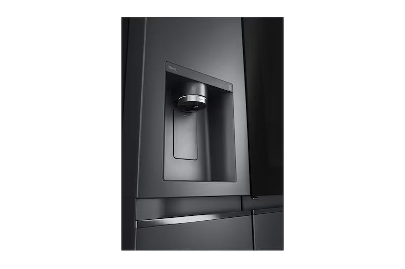 LG 630L Side-by-Side Refrigerator, InstaView Door-in-Door™, Wi-Fi Convertible, Matte Black Finish, 3 Star