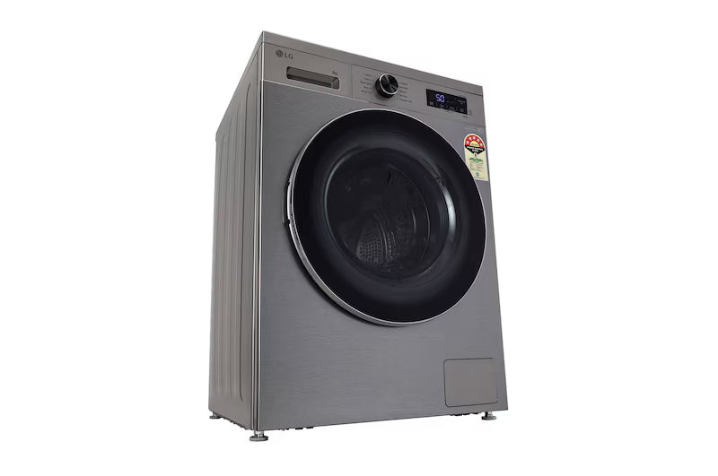 LG 8Kg Front Load Washing Machine, Inverter Direct Drive™, Platinum Silver, 5 Star