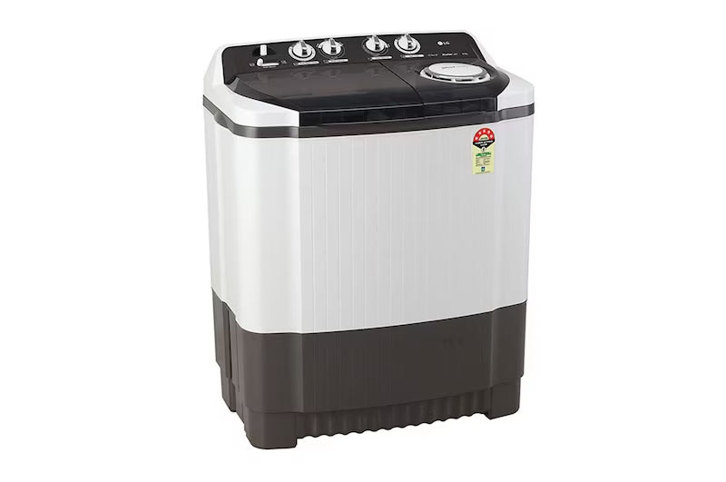LG 8.5Kg Semi Automatic Top Load Washing Machine, Roller Jet Pulsator + Soak, Dark Grey,5 Star