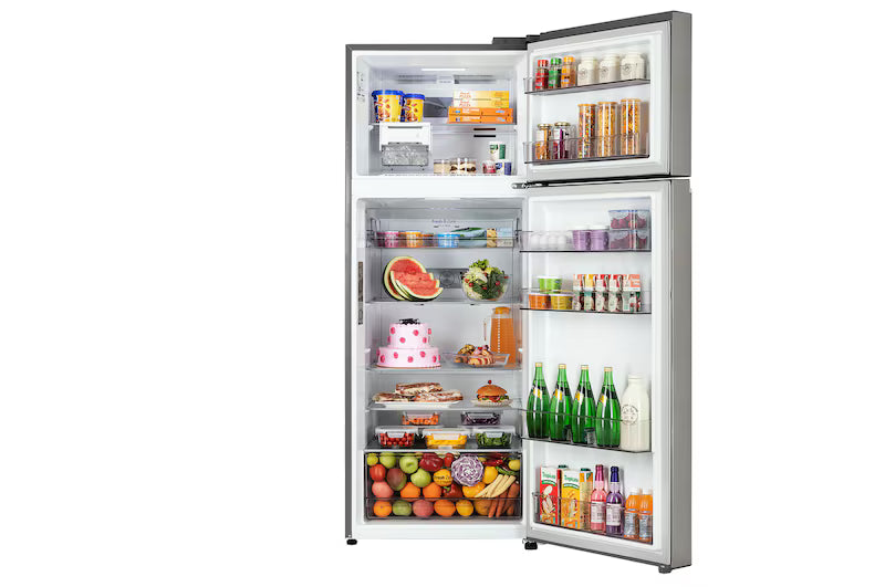LG GLT4616TEPZ 466L 1 Star Frost-Free Double Door Refrigerator (Smart Inverter, Convertible Wifi Express Freeze, Door Cooling+,Shiny Steel)