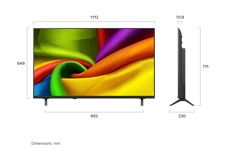 126 cm (50) LG NANO 4K AI UHD TV 50NU880BPLA with α7 AI Processor 4K Gen9, with HDR10 Pro 2026