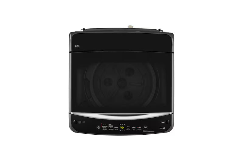 LG 9Kg Top Load Washing Machine, Smart Inverter Motor, In-built Heater, Middle Black, 5 Star