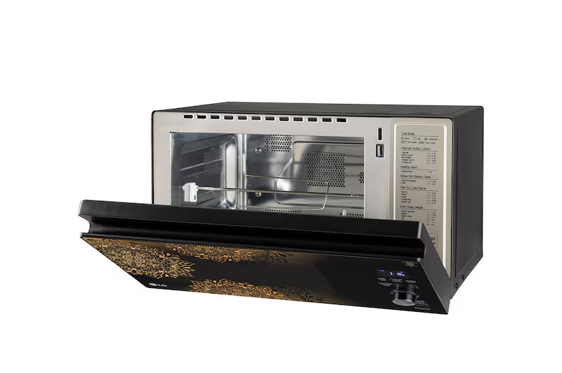 LG 32 L Scan-To-Cook Charcoal Microwave Oven with Healthy Heart™, Charcoal Lighting Heater, Motorised Rotisserie, Black