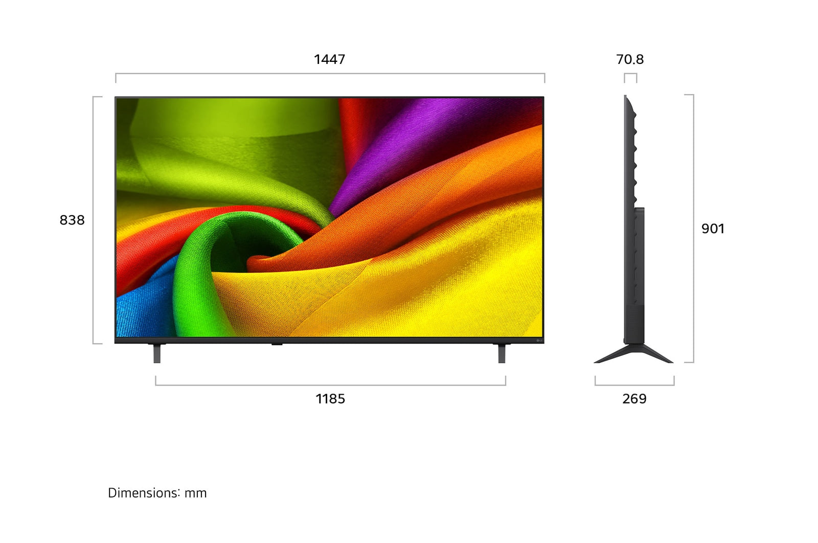 164 cm (65) LG NANO 4K UHD AI TV 65NU875BPLA 2026