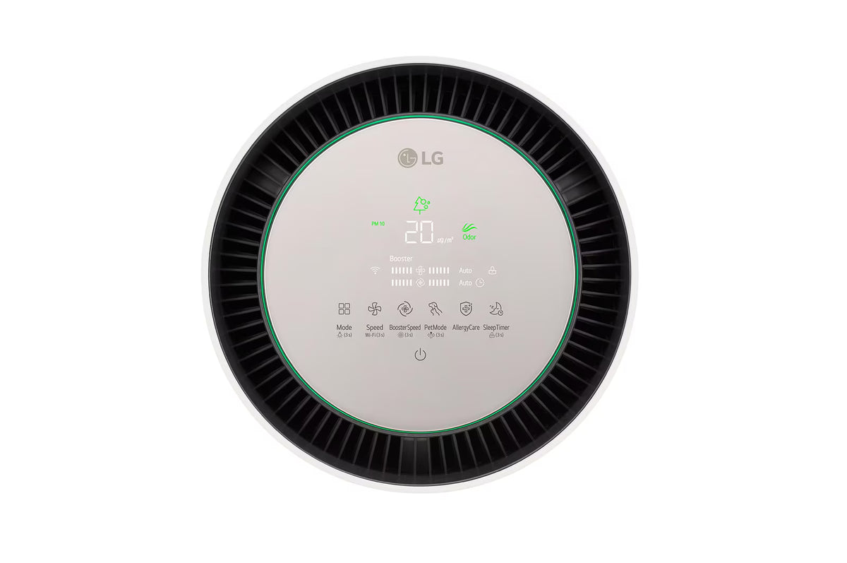LG 360˚ Clean Air Purifier, 104m² Room Capacity, HEPA Filter, BLDC Motor, Smart indicator, AQI Status, UVnano AS10GDBY0