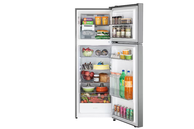 LG 251 L Double Door Refrigerator with Smart Inverter Compressor, Multi-Air Flow, Frost Free, Shiny Steel, 1 Star