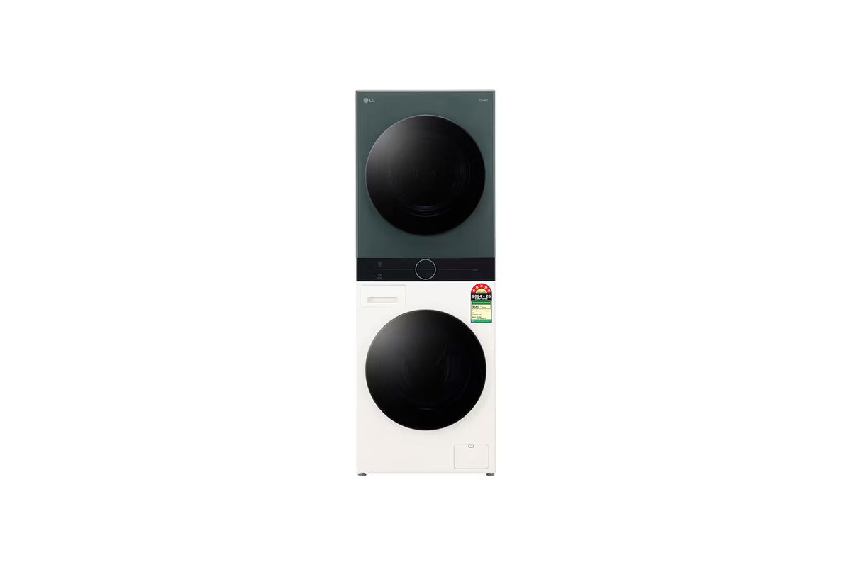 LG 13 kg (Wash) / 10 kg (Dry) WashTower™ with AI Direct Drive™, Dual Inverter Heat Pump™, 5 Star FWT1310BG
