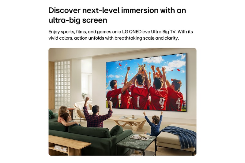 LG 75QNED85BLA 189 cm (75) LG QNED evo AI 4K MiniLED TV 75QNED85BLA with α8 AI Processor Gen3, with HDR10 Pro 2026