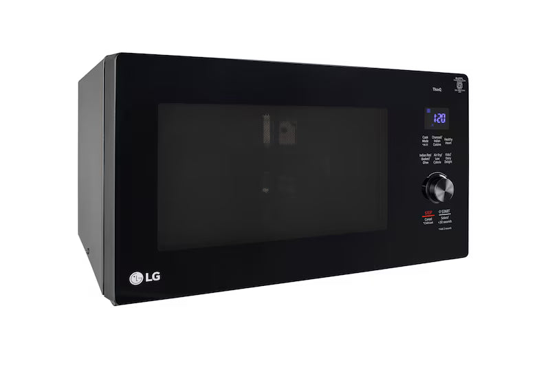 LG 28 L Convertible Microwave Oven with Air Fry, Charcoal Lighting Heater™, 331 Auto Cook Menu Powered by Thinq, Black